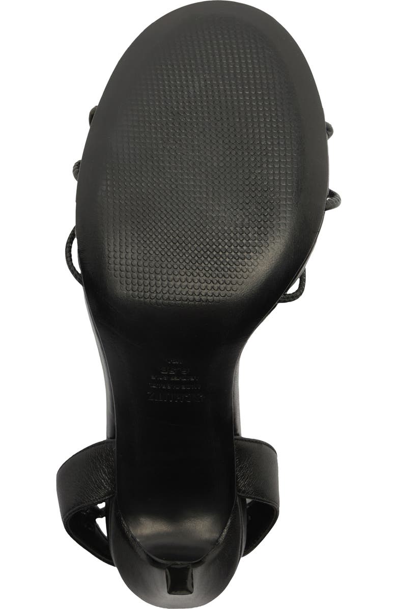 Schutz Jules Ankle Strap Stiletto Sandal, Alternate, color, Black