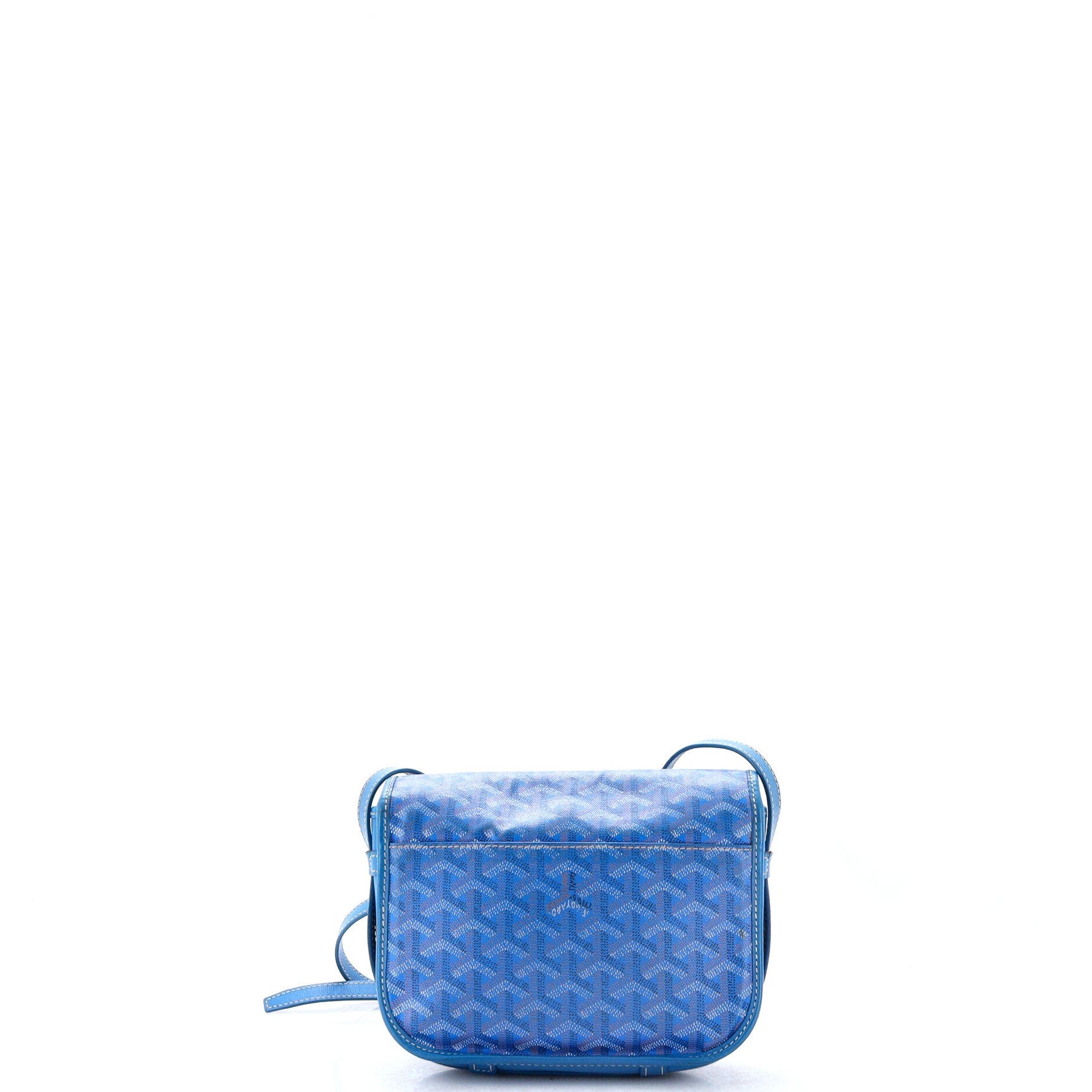 Belvedere Messenger Bag Coated Canvas with Leather PM, Alternate, color, Blue
