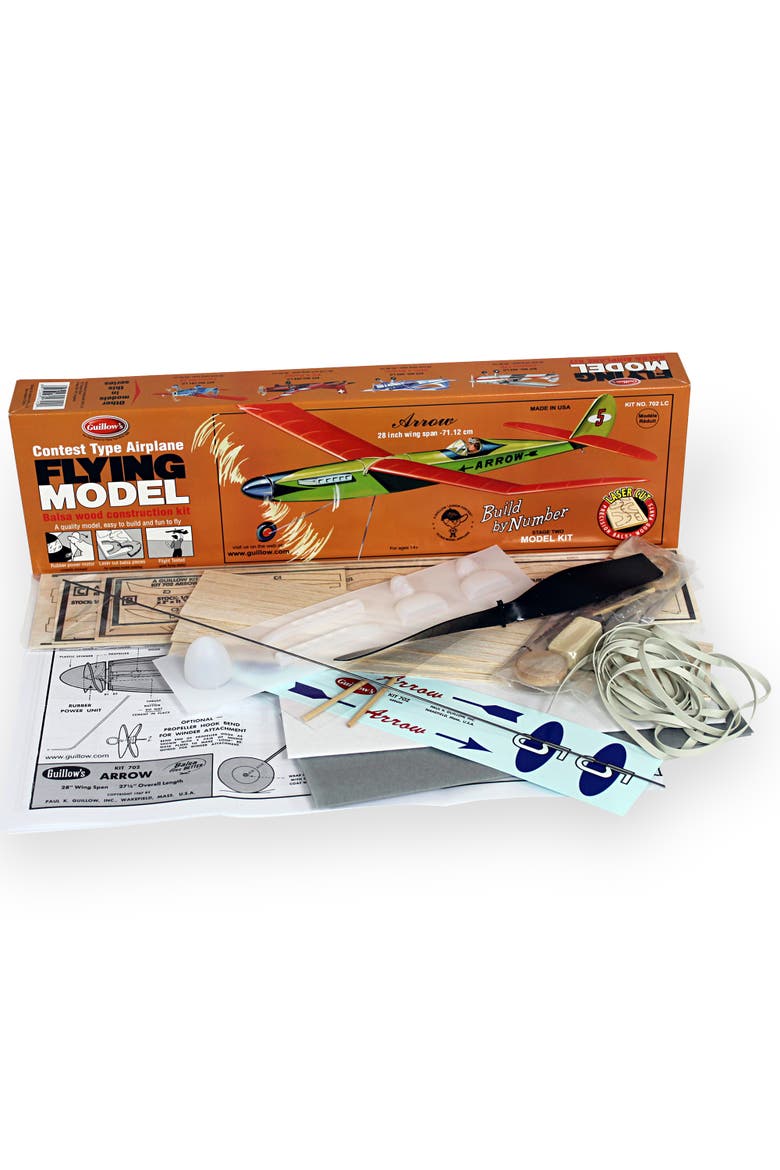 Arrow Build-By-Number Flying Model Kit 702, Alternate, color, Multicolored