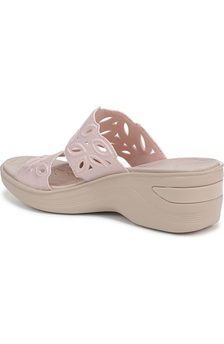 LifeStride Delight Platform Wedge Slide Sandal, Alternate, color, White