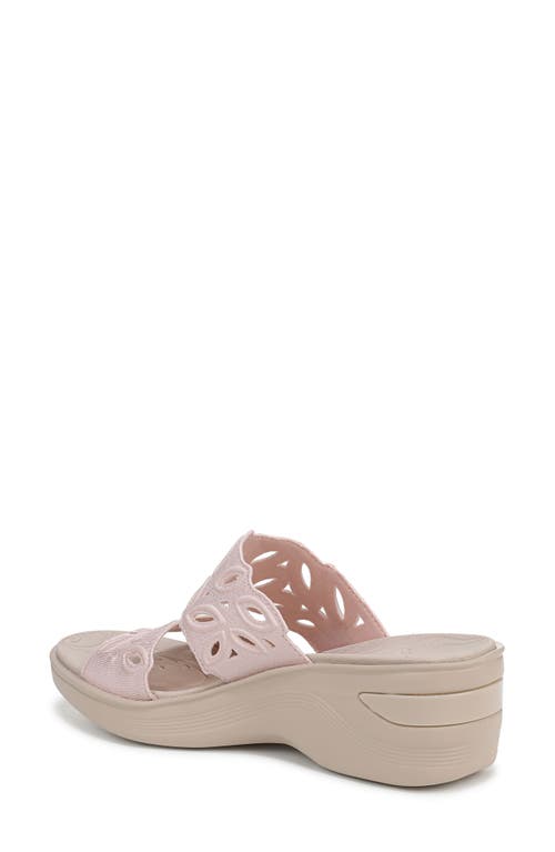 Lifestride Delight Platform Wedge Slide Sandal In Pink