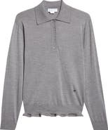Stella McCartney Frilled Lightweight Wool Polo