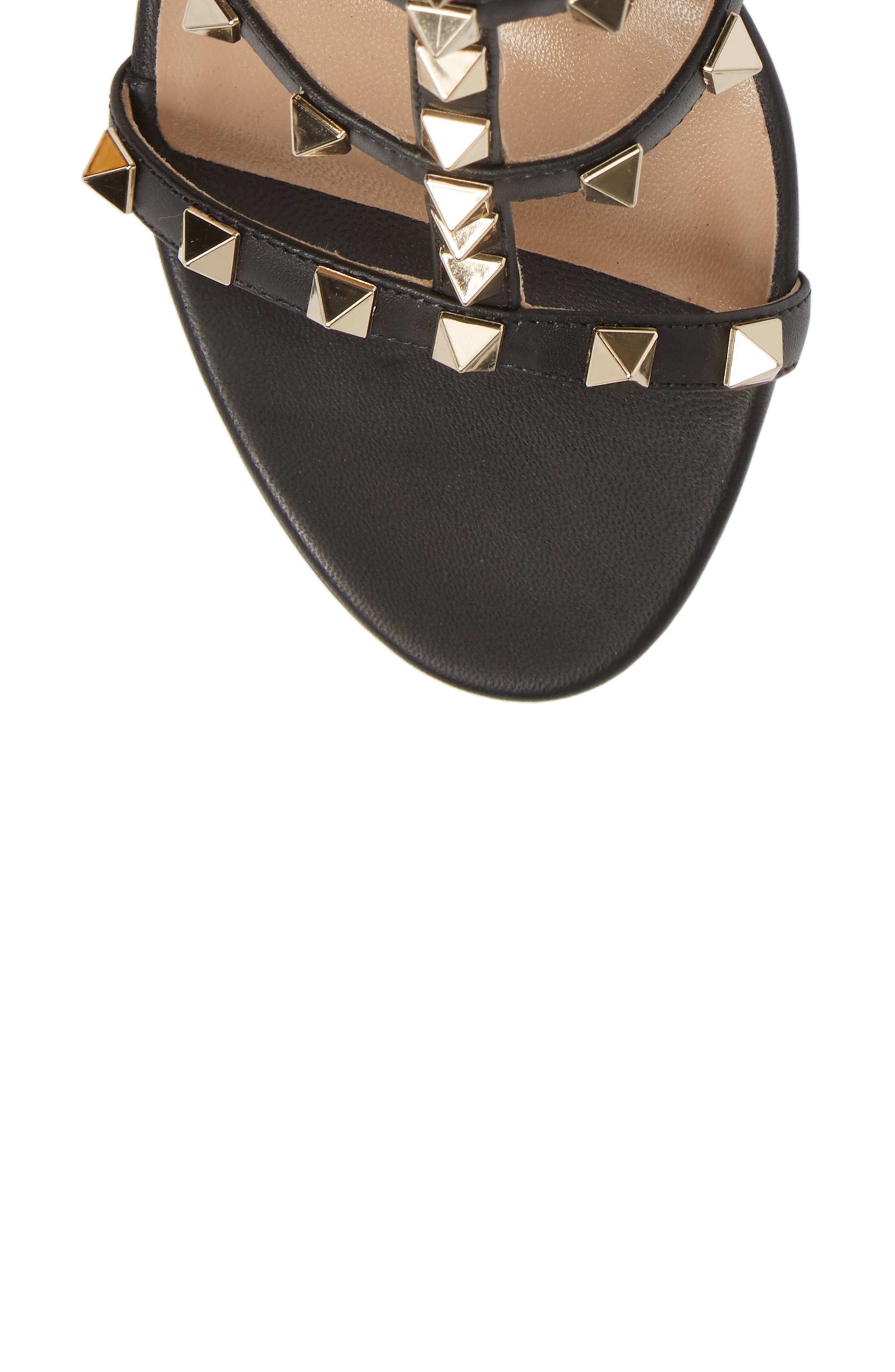 Valentino Garavani 'Rockstud' Ankle Strap Sandal, Alternate, color, 