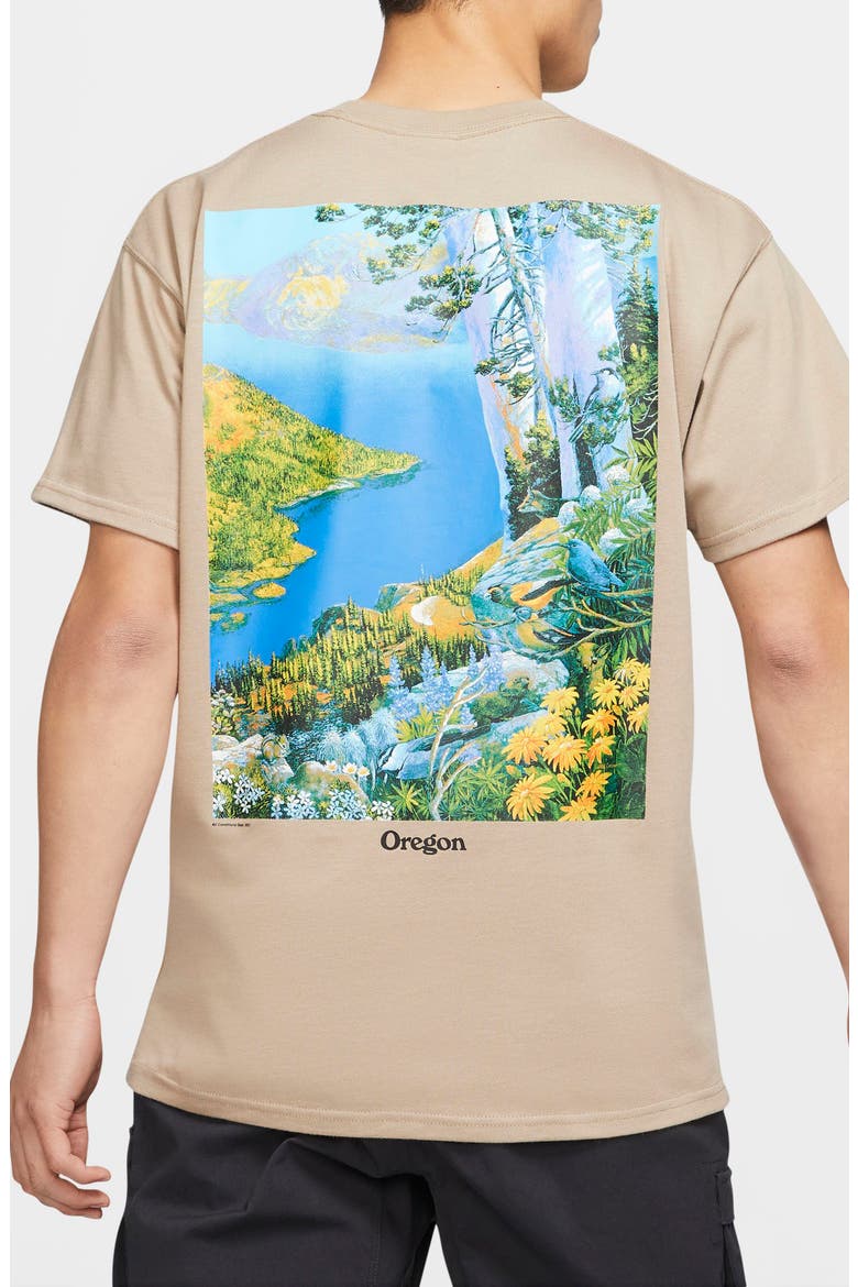 ACG Crater Lake Graphic Tee, Alternate, color, KHAKI/ WHITE