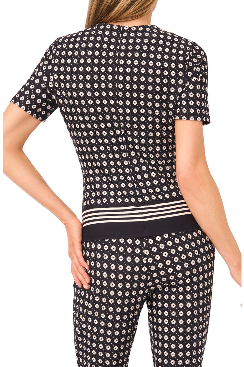 Midge Geo Print Knit Top, Alternate, color, RICH BLACK