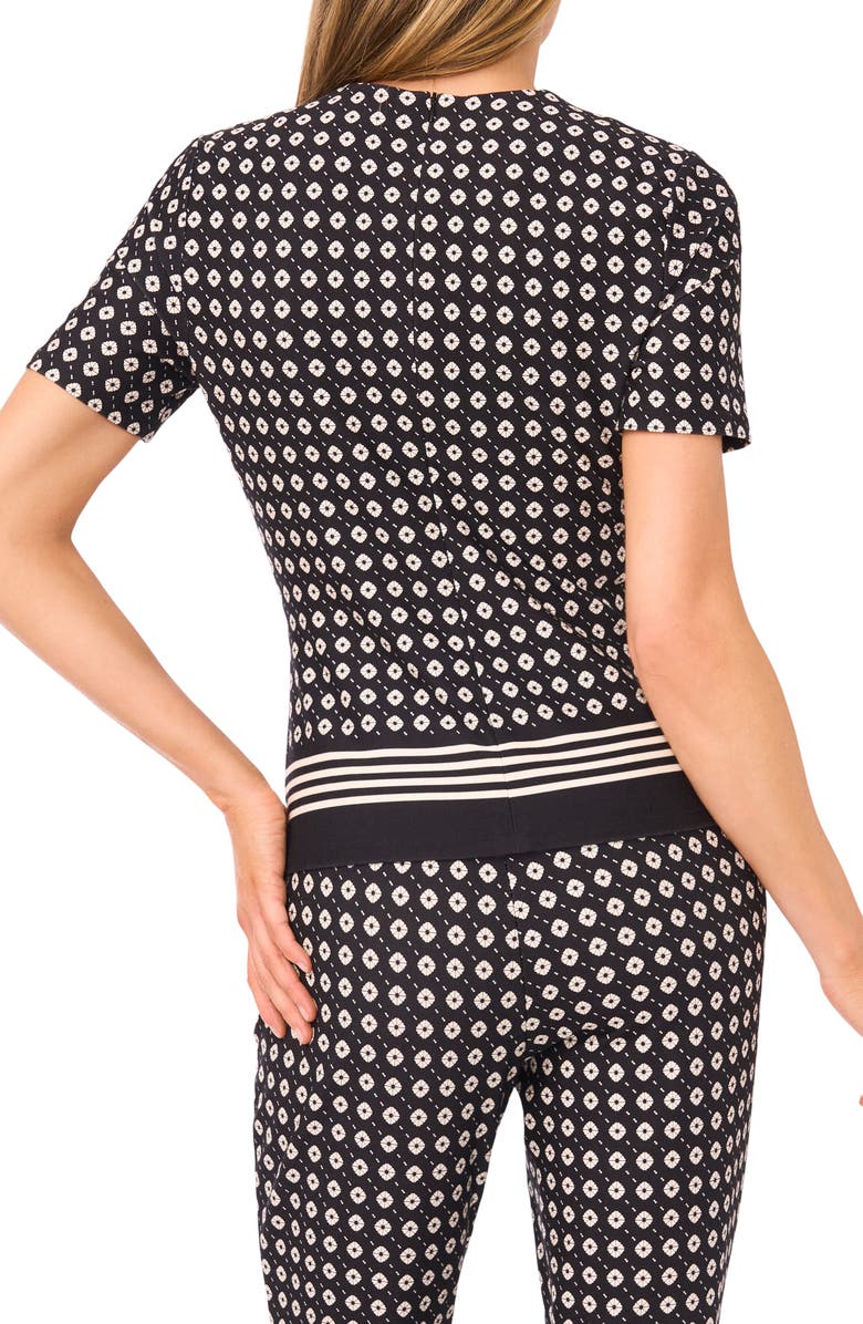 Ted Baker Midge Geo Print Knit Top, Alternate, color, 