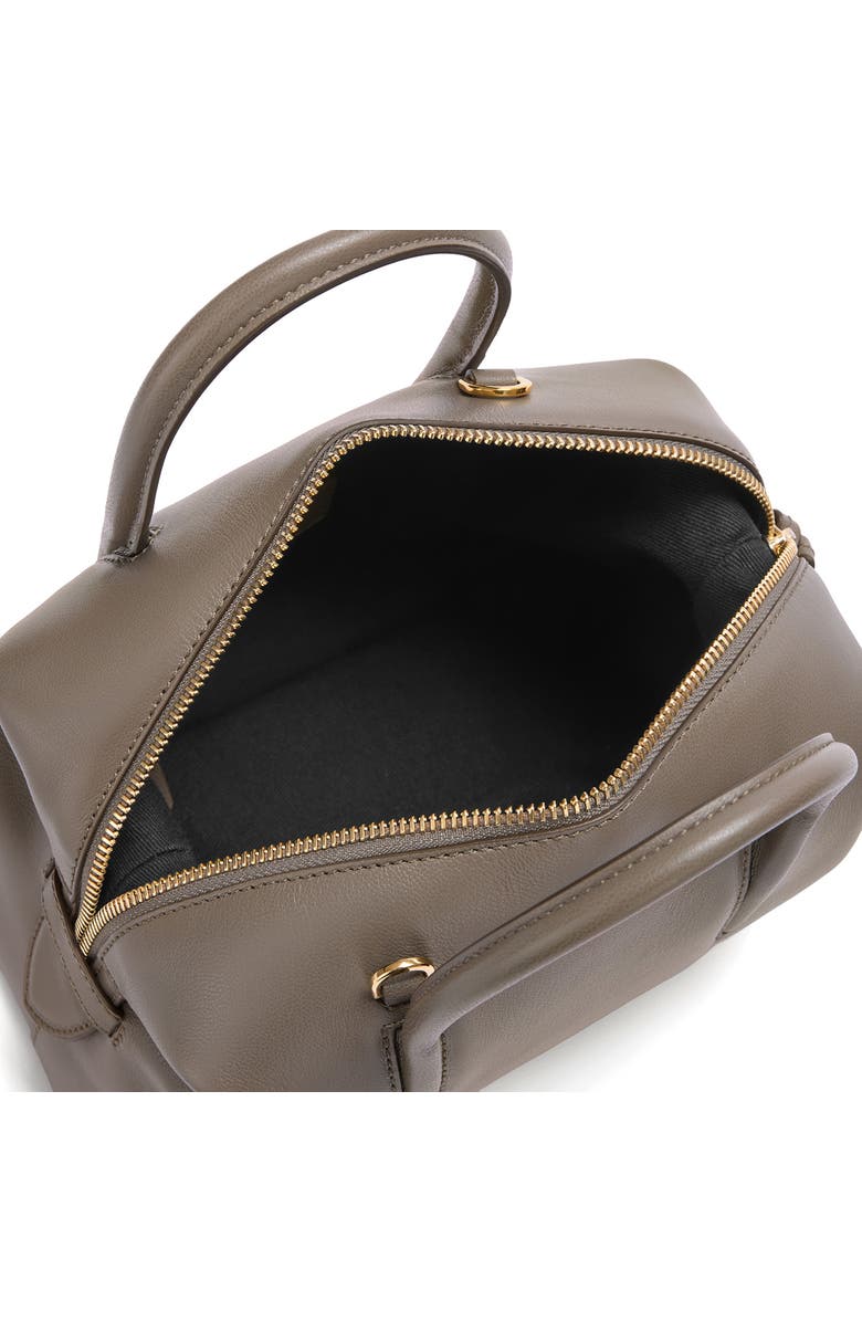 DeMellier The Small Stockholm Leather Top Handle Bag, Alternate, color, Dark Taupe
