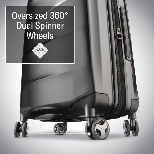 Samsonite Octiv Hardside Spinner 3-piece Luggage Set In Stealth Black