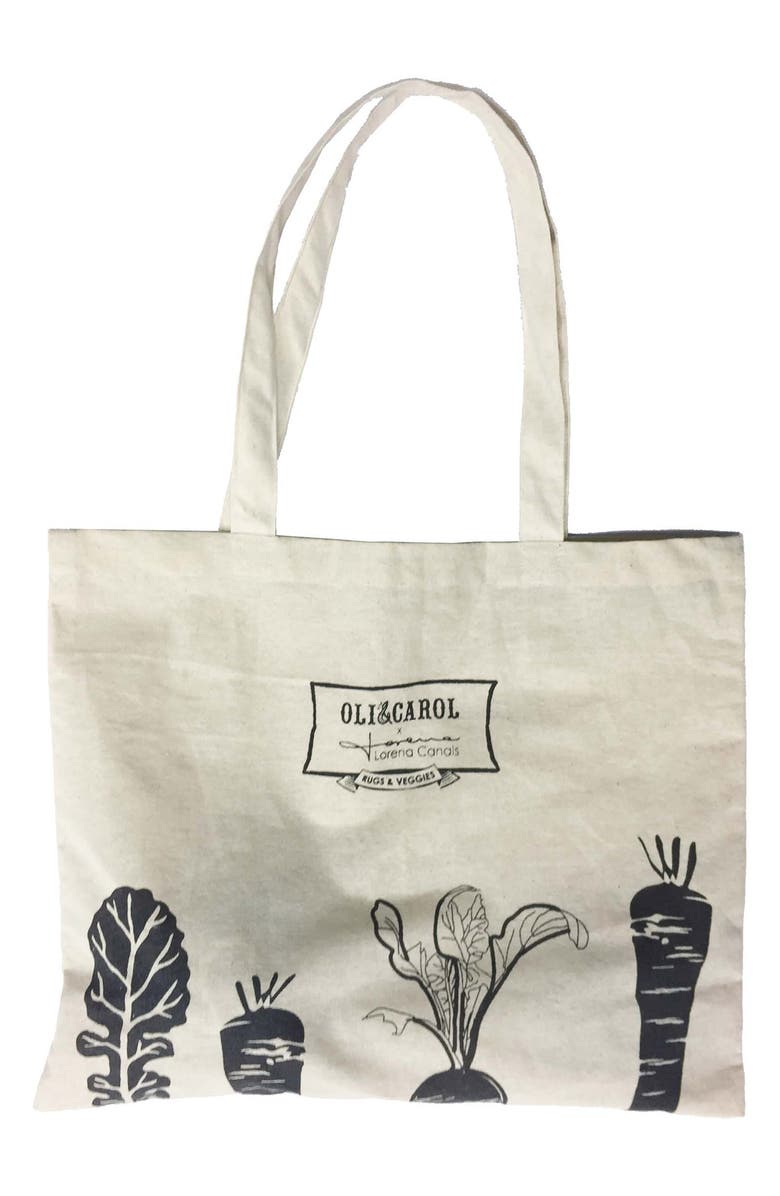 Lorena Canals Kids' Plush Veggies Wall Mobile, Alternate, color, Natural Orange Dark Green