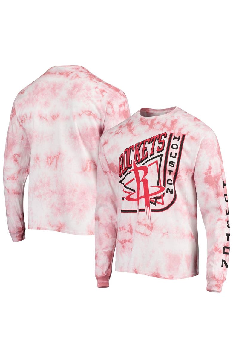 Junk Food Men's Junk Food Houston Rockets Throwback Tie-Dye Long Sleeve T-Shirt, Alternate, color, 