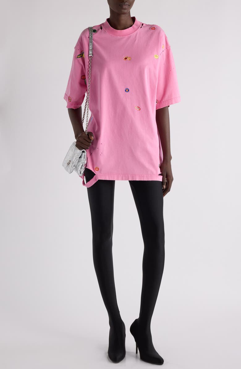 Medium Fit Fruity Distressed Graphic T-Shirt