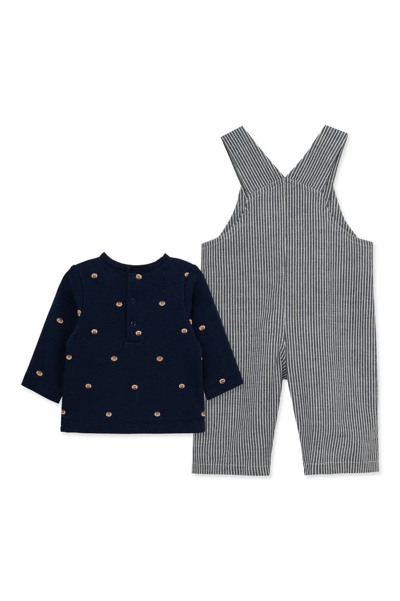 Kids' Football Overalls & T-Shirt Set, Alternate, color, BLUE