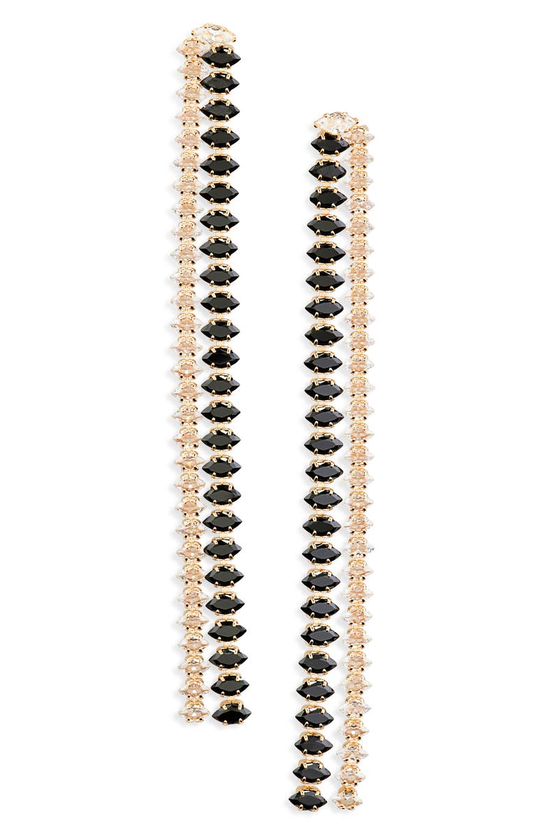 Tasha CZ Double Chain Drop Earrings, Main, color,