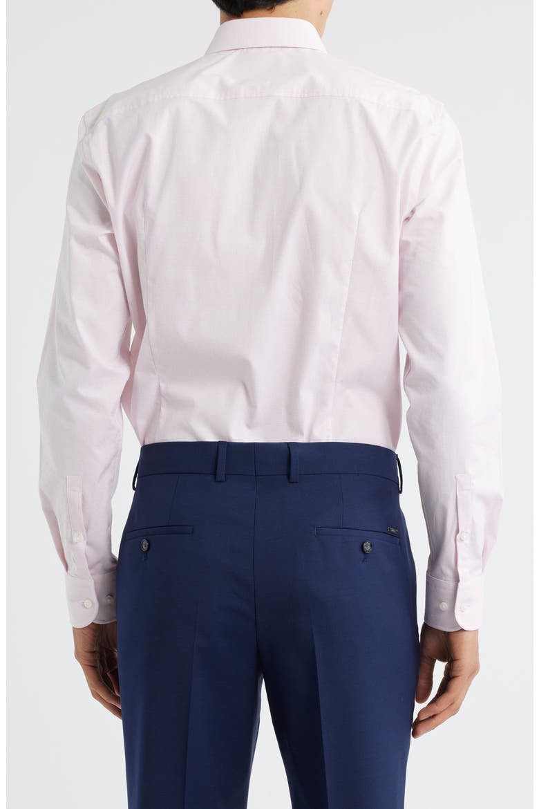 Hank Kent Slim Fit Performance Stretch Cotton Dress Shirt, Alternate, color, OPEN PINK