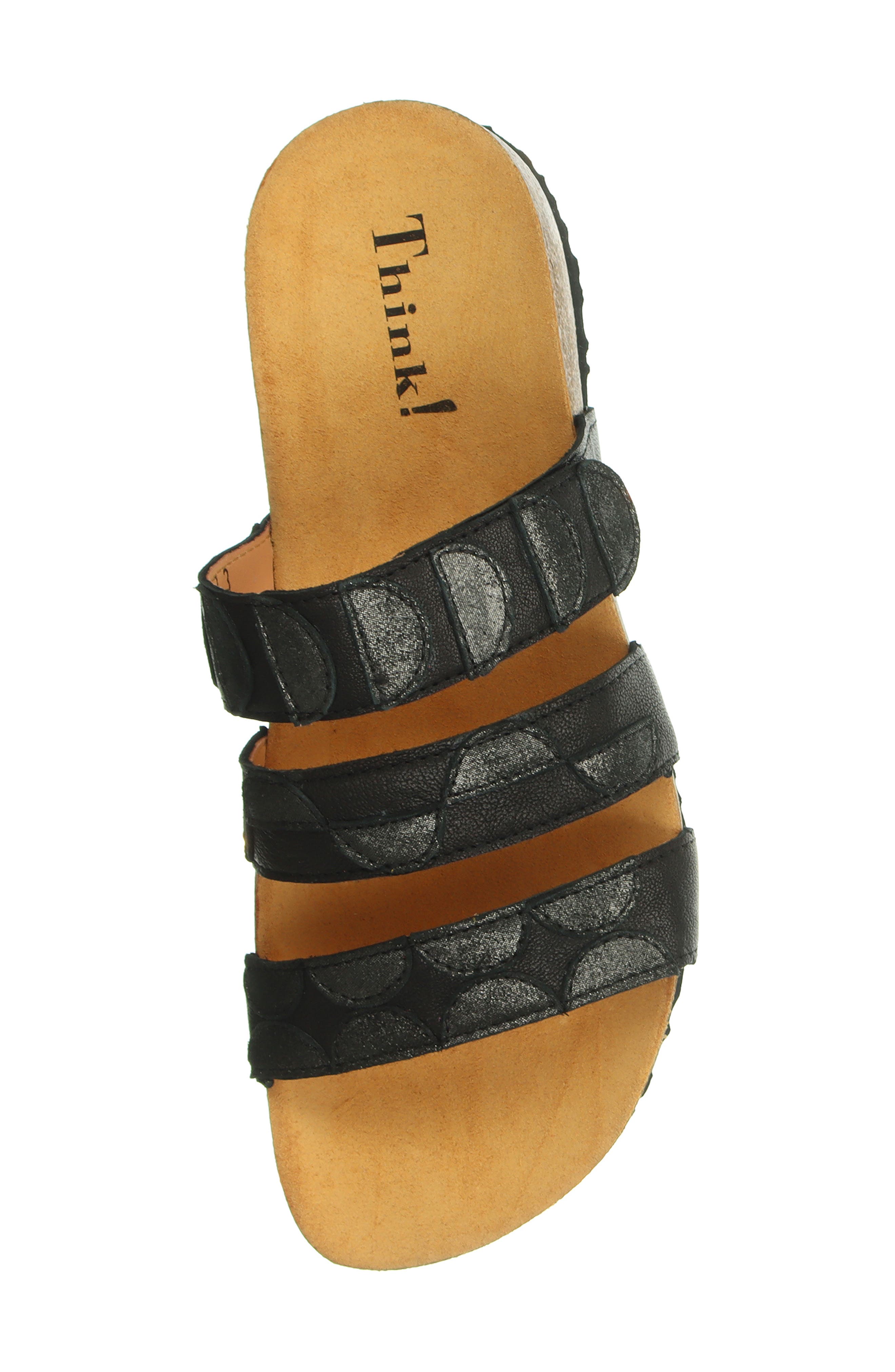 Think! Julia Slide Sandal, Alternate, color, Black/ Kombi