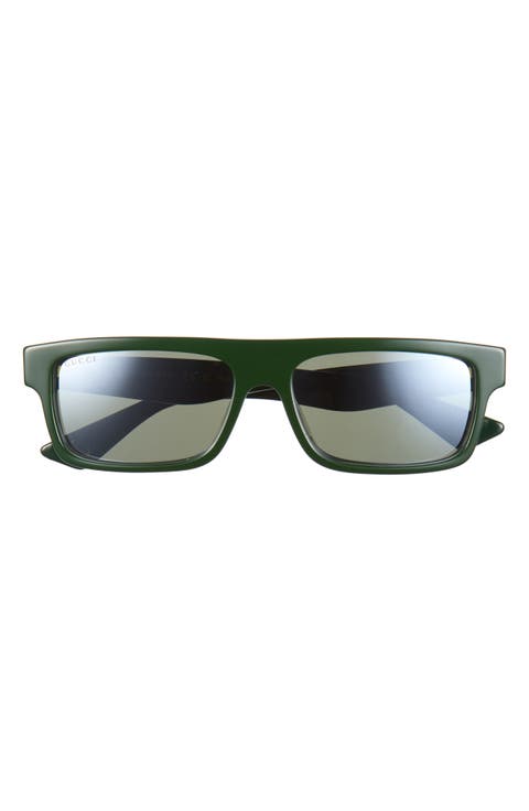 54mm Gradient Rectangular Sunglasses