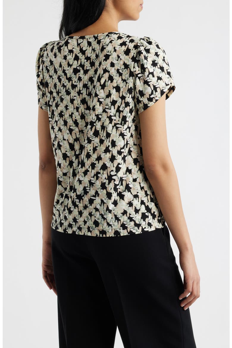 Print Tulip Sleeve Top, Alternate, color, ANNE BLACK MULTI