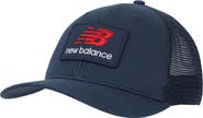 New Balance NB Stacked Patch Logo Trucker Hat