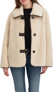Tahari Kai Reversible Faux Shearling Jacket