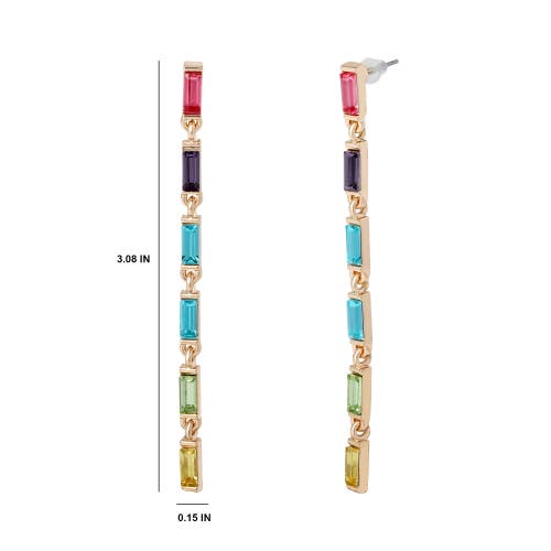 Bcbg Rainbow Linear Drop Earrings In Multi