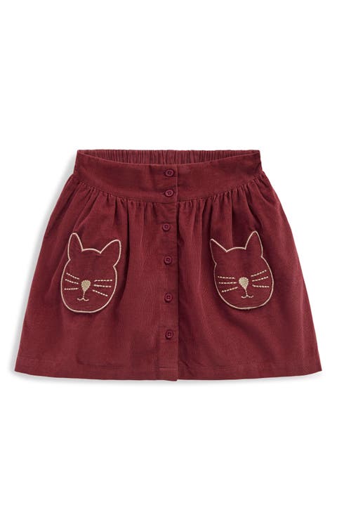 Kids' Cotton Corduroy Button-Up Skirt (Toddler, Little Kid & Big Kid)