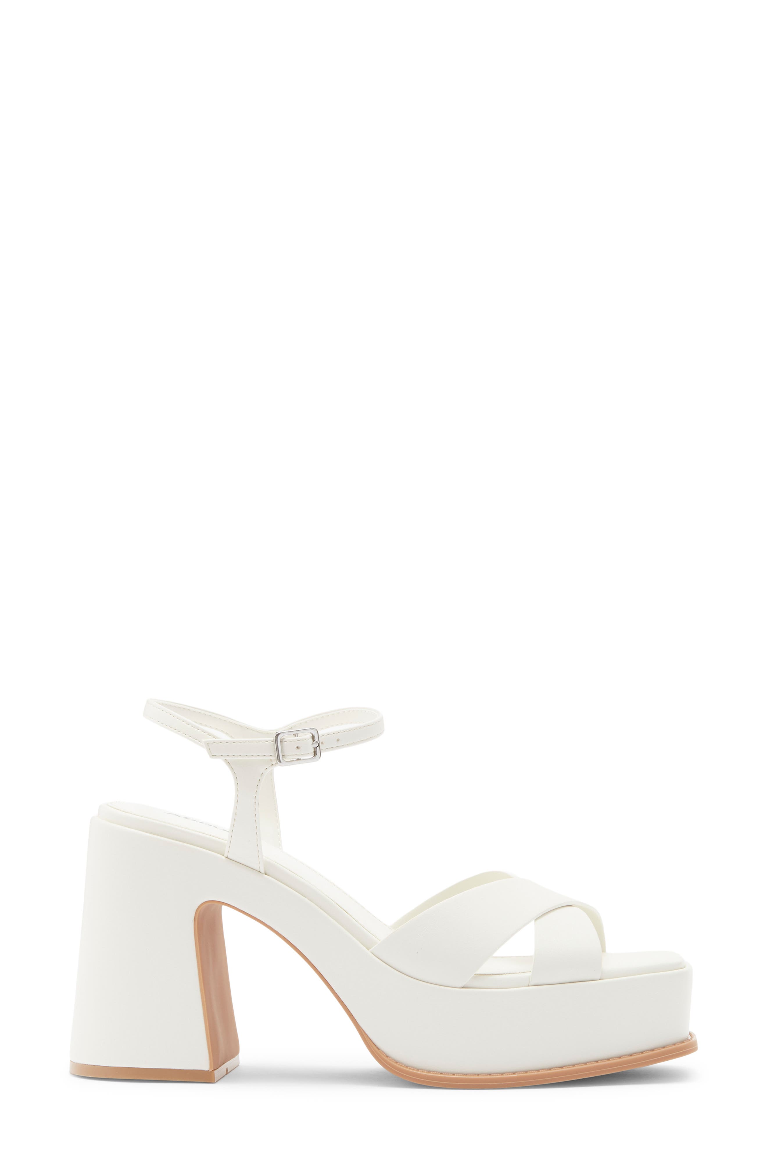 Abound Denver Platform Block Heel Sandal, Alternate, color, Ivory Cream