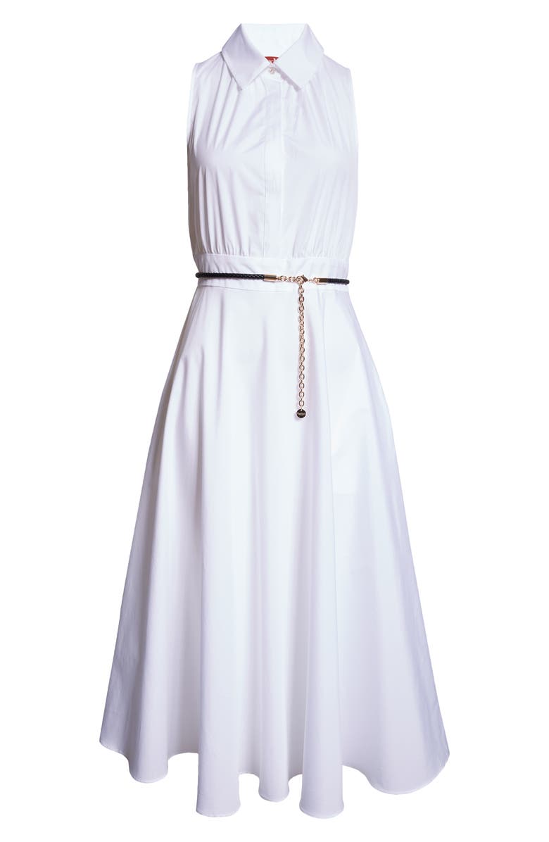 Max Mara Studio Adepto Sleeveless Cotton Poplin Shirtdress, Alternate, color, 