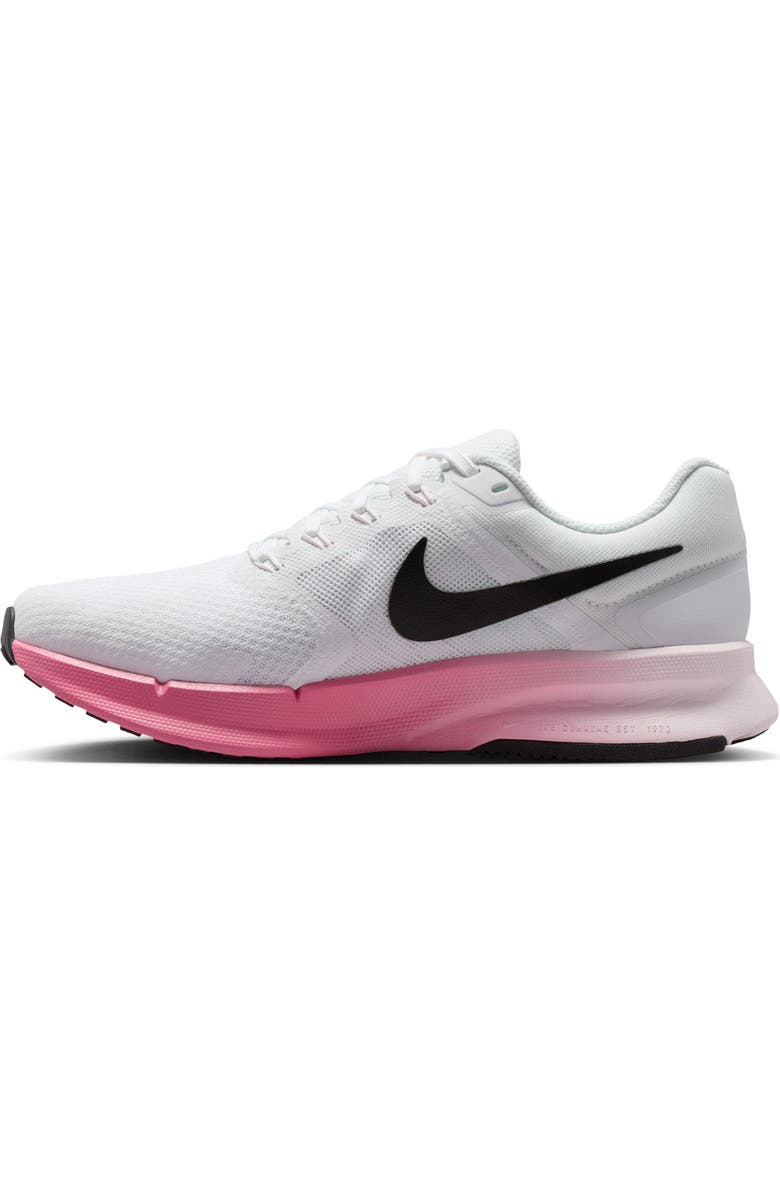 Nike Run Swift 3 Running Shoe, Alternate, color, White/ Black/ Pink-Peony