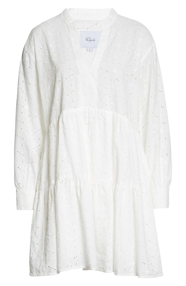 Rails Layla Long Sleeve Eyelet Dress, Alternate, color, 