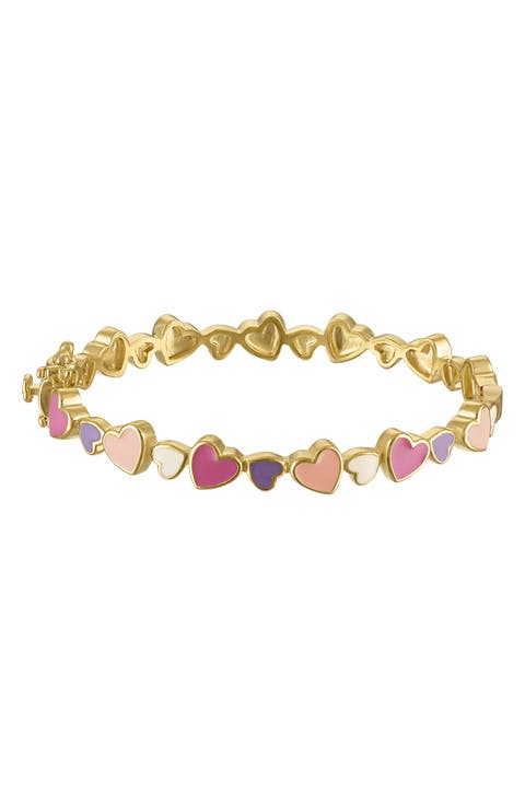 Kids' Enamel Heart Bracelet