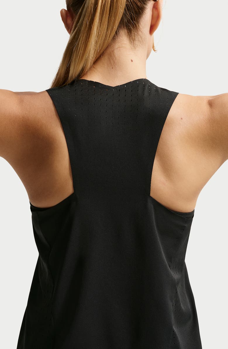 Nike AeroSwift Dri-FIT ADV Running Singlet, Alternate, color, Black/ White