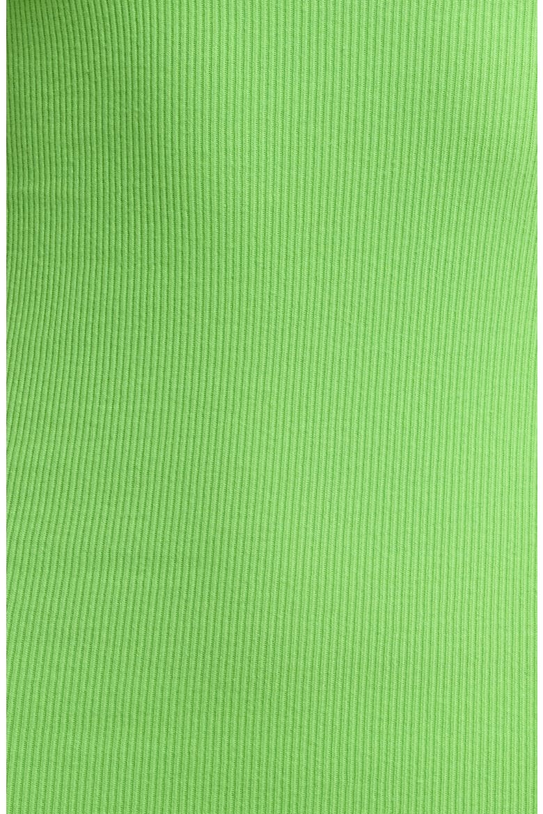 Stretch Cotton Rib Tank Dress, Alternate, color, NEON GREEN