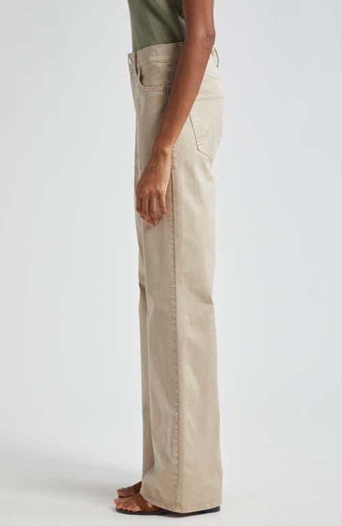 Shop Veronica Beard Crosbie High Waist Wide Leg Jeans In Stone