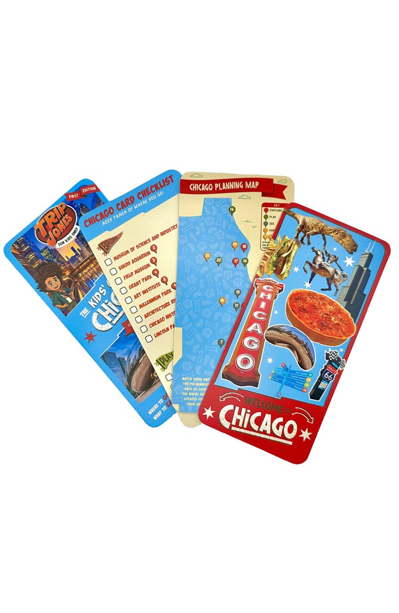 Trip Jones Kids Guide To Chicago Collectible Cards, Play Eat Explore, Ages 6+, Alternate, color, Multicolored