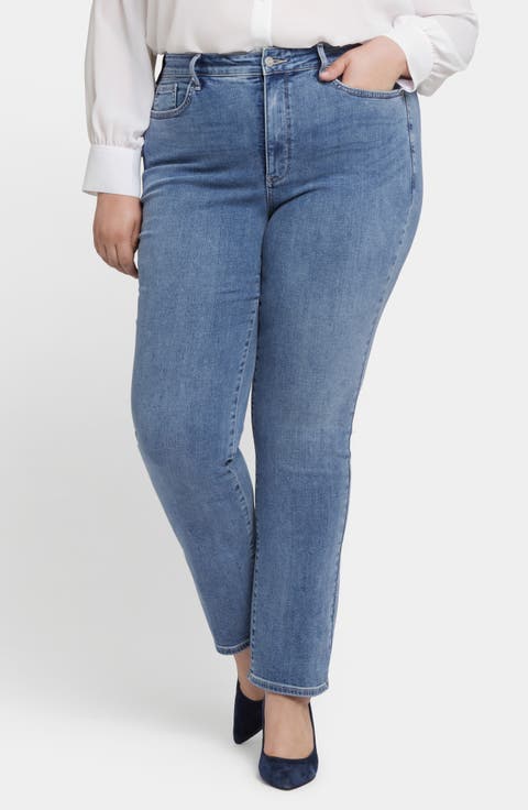 Marilyn High Waist Straight Leg Jeans