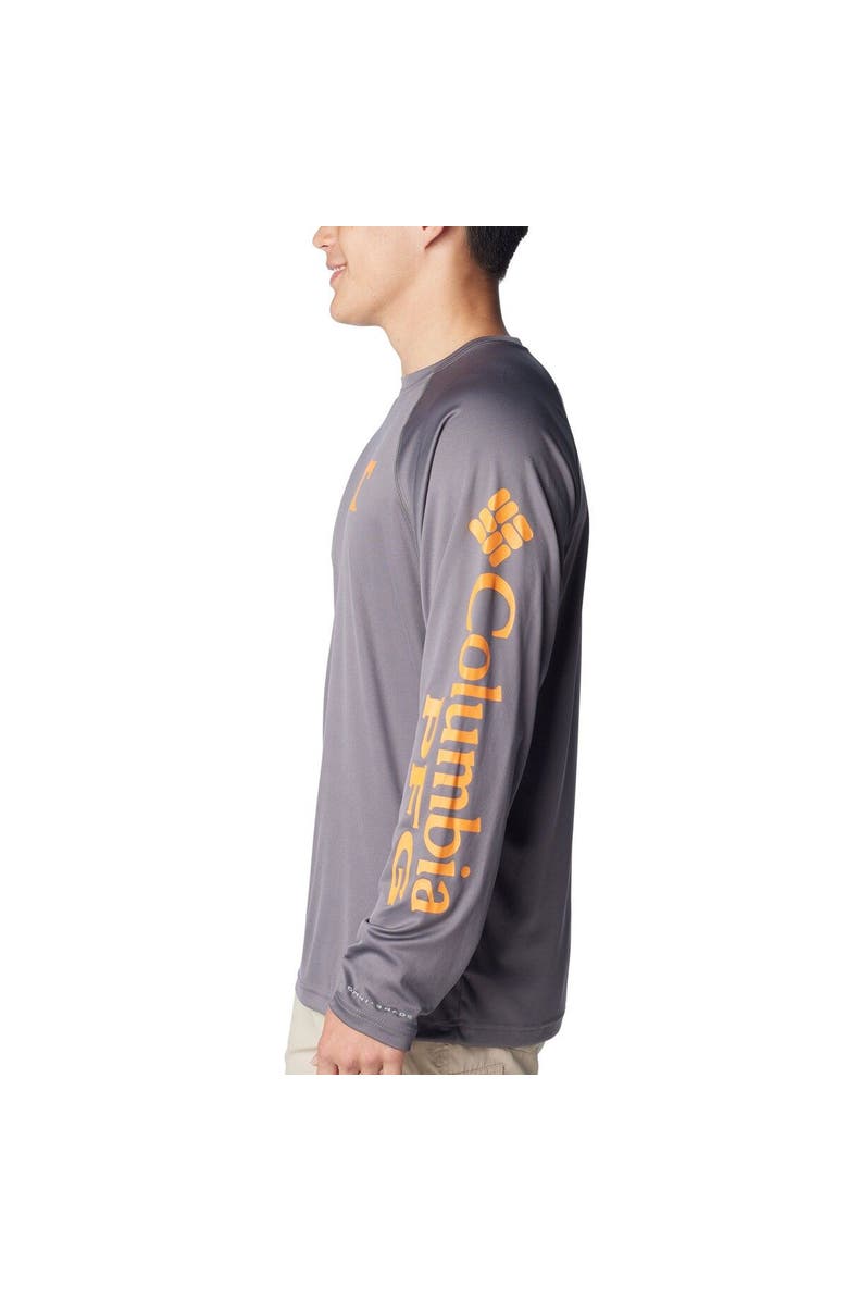 Columbia Men's Columbia Charcoal Tennessee Volunteers Terminal Tackle Omni-Shade Raglan Long Sleeve T-Shirt, Alternate, color, Charcoal
