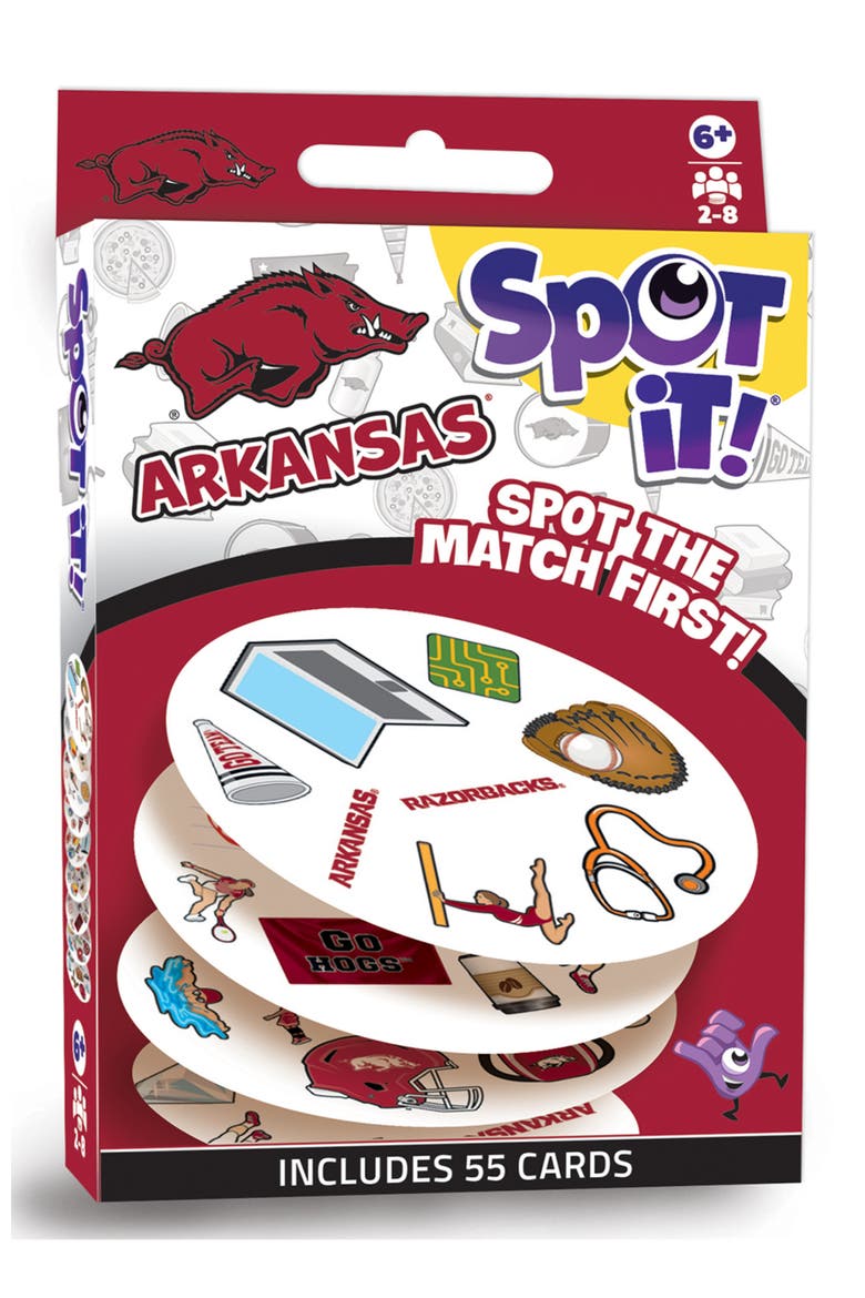 Arkansas Razorbacks Spot It! Card Game, Main, color, Multicolor