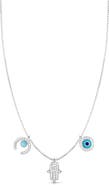 SPHERA MILANO Triple Charm Necklace