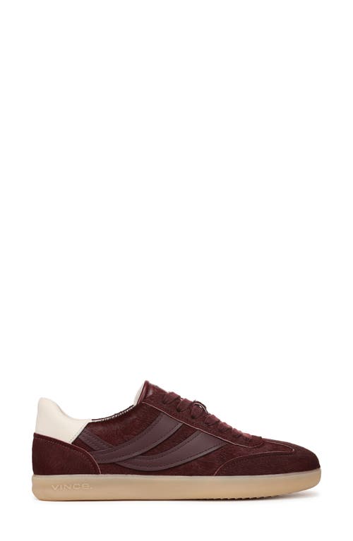 Vince Oasis Calf Hair Low-top Sneakers In Red