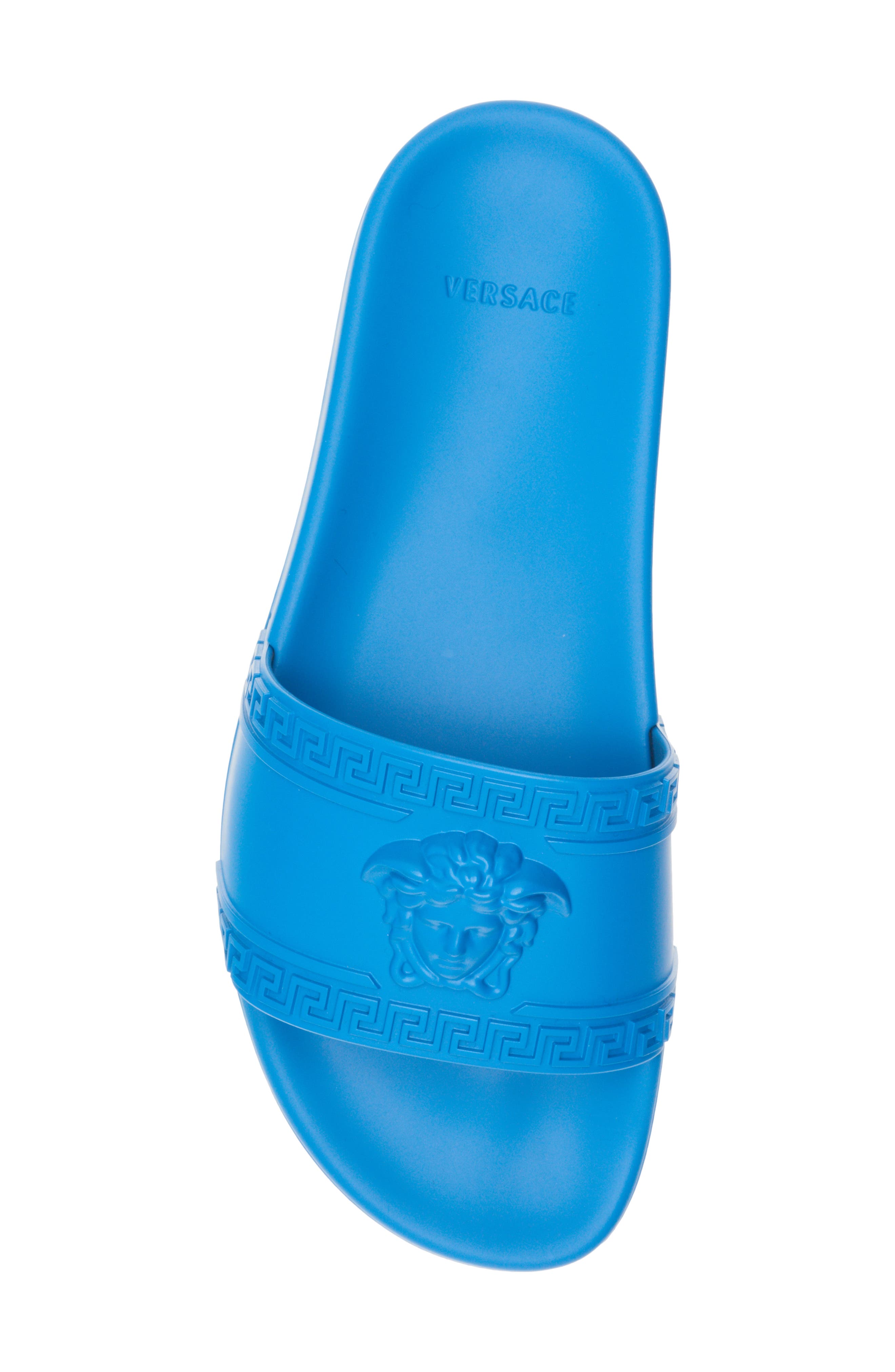 Palazzo Medusa Slide Sandal, Alternate, color, TEAL