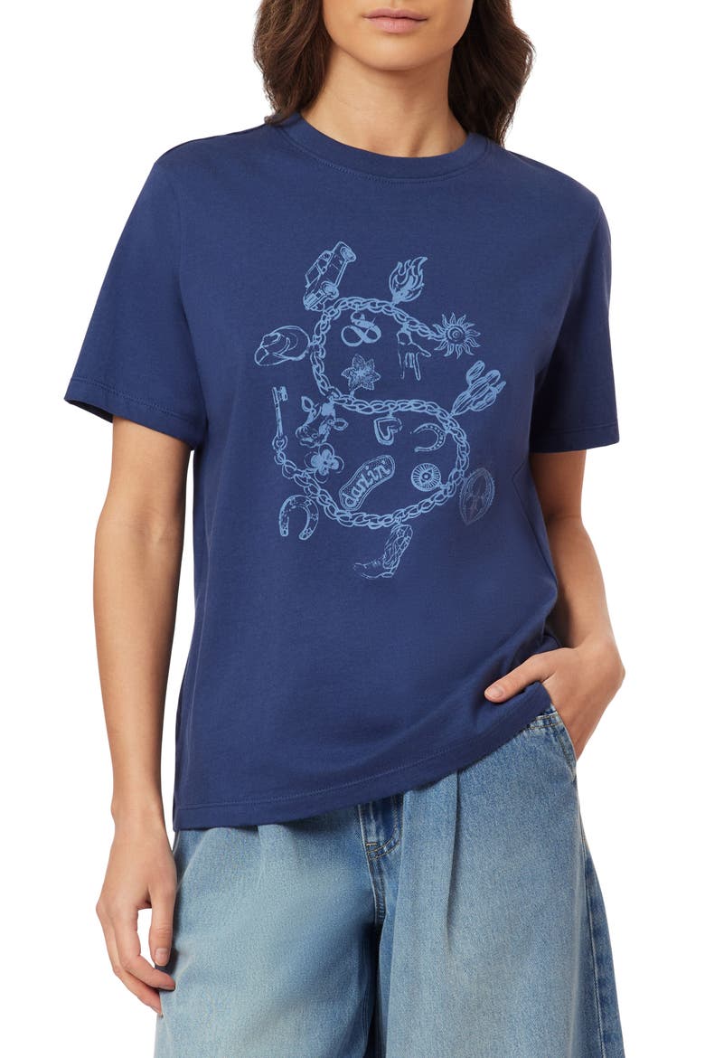 Charmed Cotton Graphic T-Shirt, Main, color, OCEANA