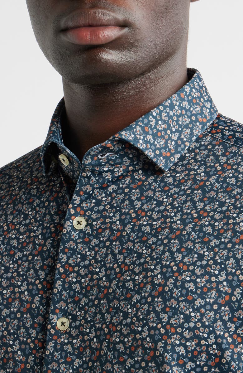 Stone Rose Wildflower Performance Short Sleeve Button-Up Shirt, Alternate, color,