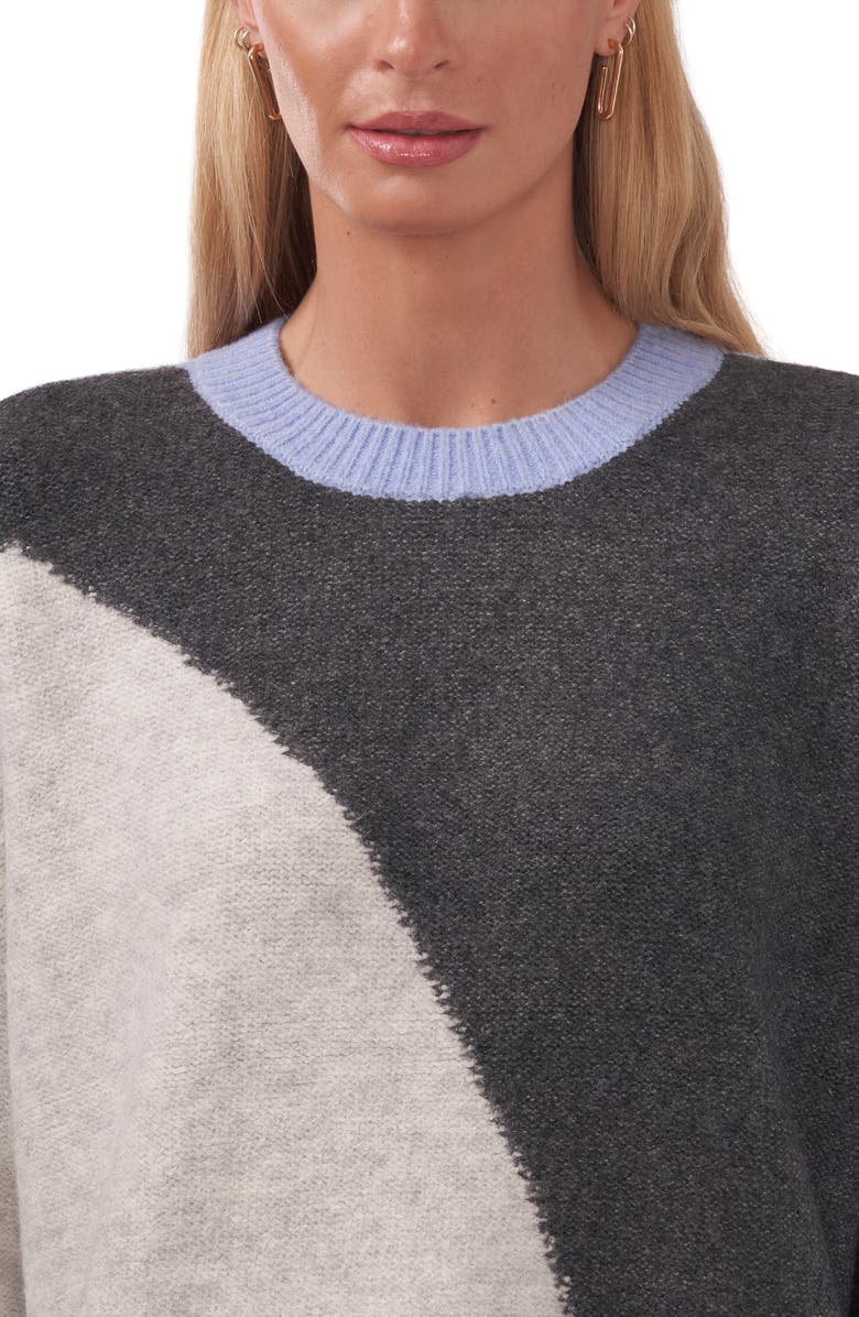 Halogen<sup>®</sup> Cable Coard Colorblock Sweater, Alternate, color, 