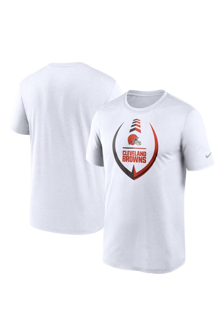 Men's Nike White Cleveland Browns Icon Legend Performance T-Shirt, Main, color, White
