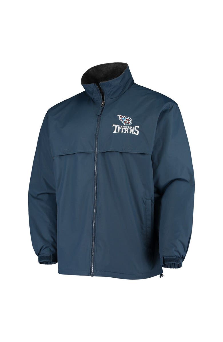 DUNBROOKE Men's Dunbrooke Navy Tennessee Titans Triumph Fleece Full-Zip Jacket, Alternate, color,