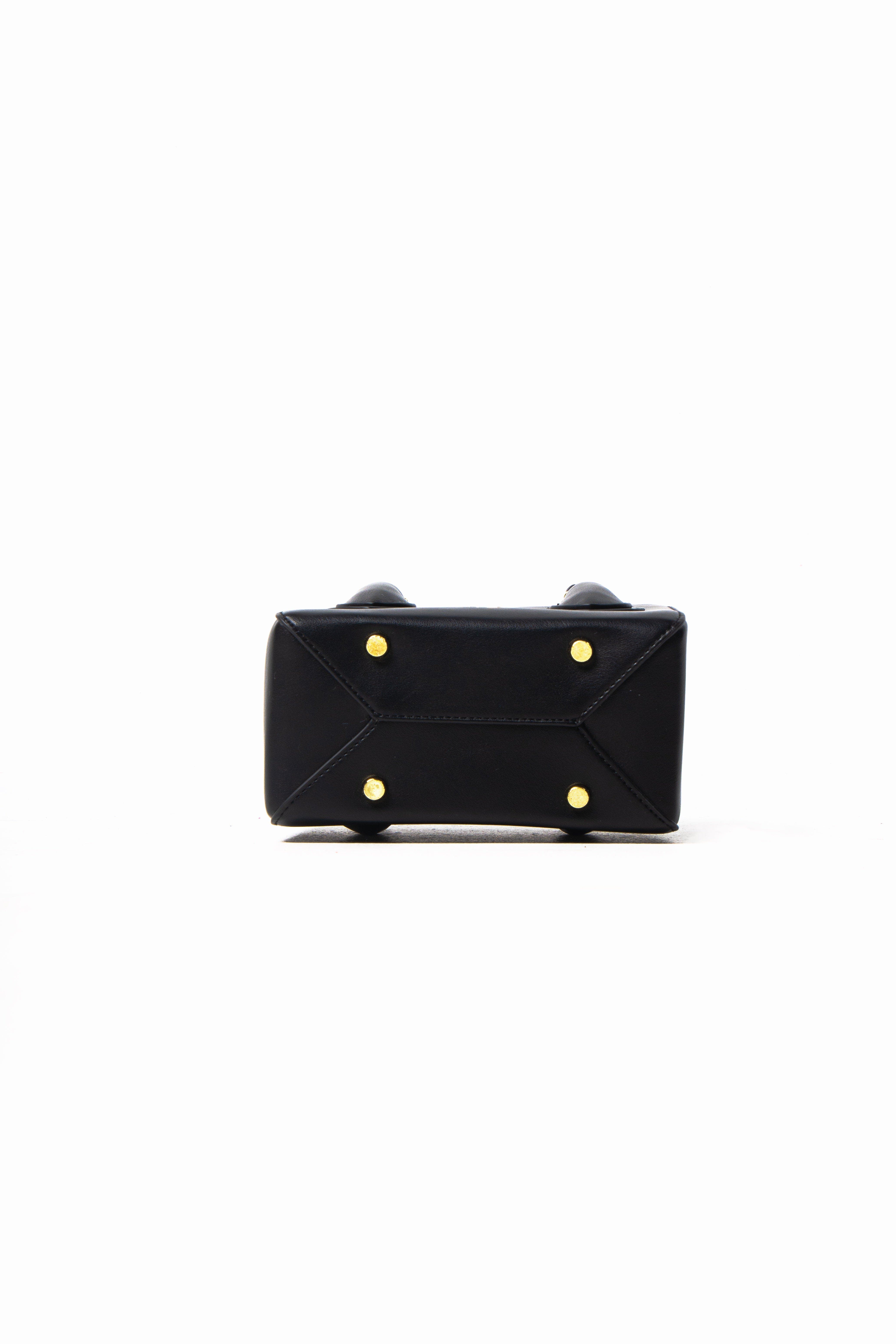 Mèsan Boxy Tote, Alternate, color, Black And Gold