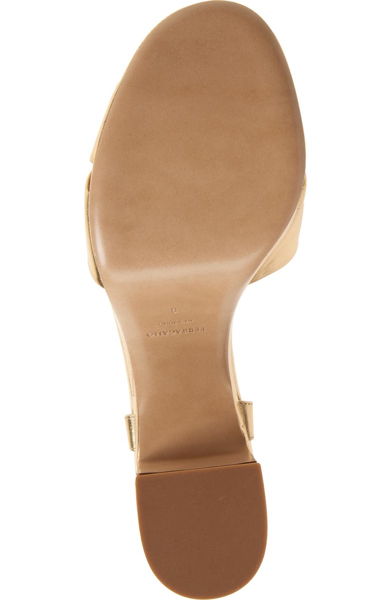 FERRAGAMO Savia Platform Sandal, Alternate, color, Gold