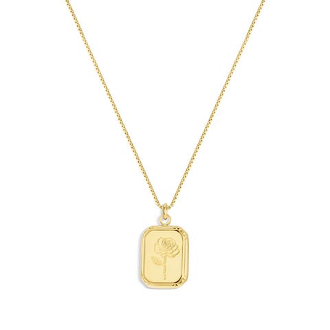 Audrey Birth Flower Pendant Necklace