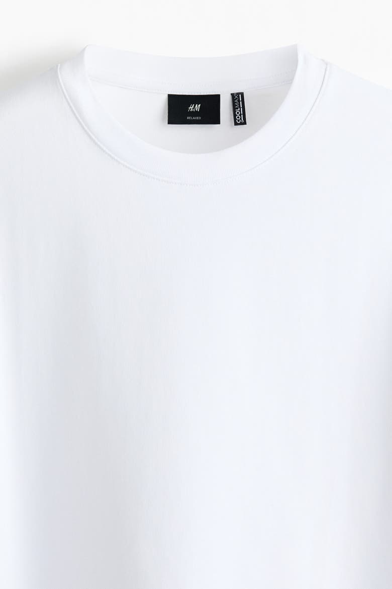 Coolmax®  Relaxed Fit T-shirt, Alternate, color, White