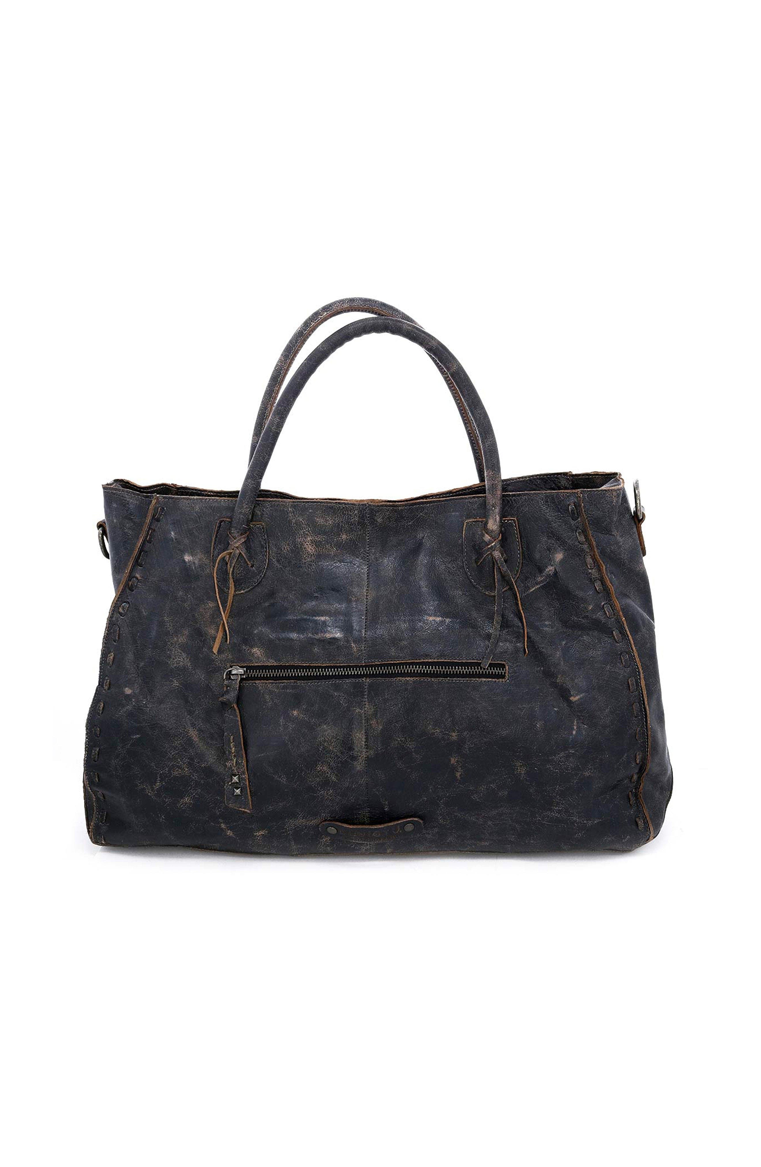Bed Stu Rockaway Handbag, Alternate, color, Black Lux